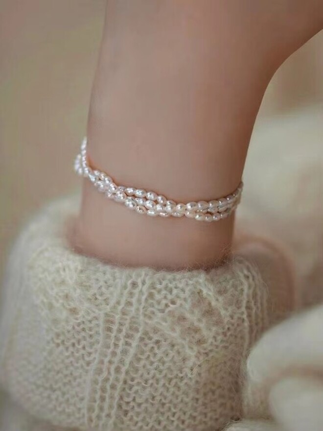 Ladies Elegant French Style Vintage Pearl Bracelet