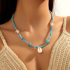 5 Pcs Bohemian Sea Shell Choker Necklace