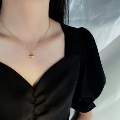 3 Pcs Womens Summer Heart Shape Collarbone Chain Necklace