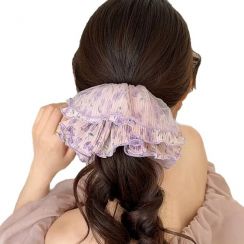 18 Pcs Spring Summer Floral Fashion Multilayer Hair Ties