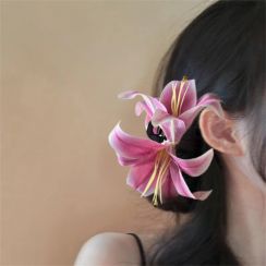 6 Pcs Extremely Ethereal and Elegant Flower Grab Clip