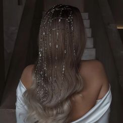 5 Pcs Rhinestone Tassel Headband for Women