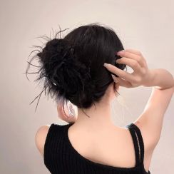 18 Pcs Womens Ostrich Hair Clip